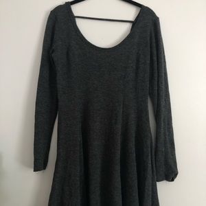 Grey wool dress